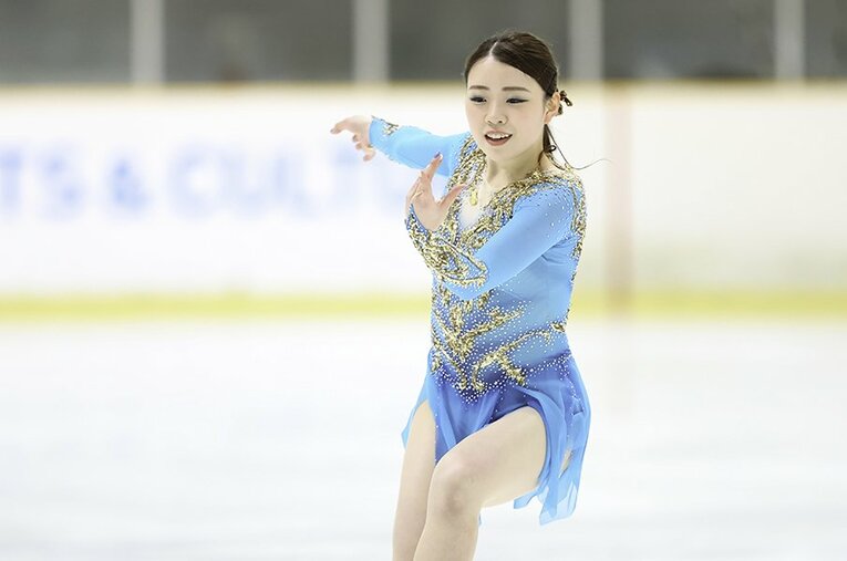 中部選手権に出場し合計154・49点で全日本選手権の切符を手に入れた紀平。2018年12月の自己ベスト233.12点とは大きく差があるが、本人は… ／ photograph by AFLO