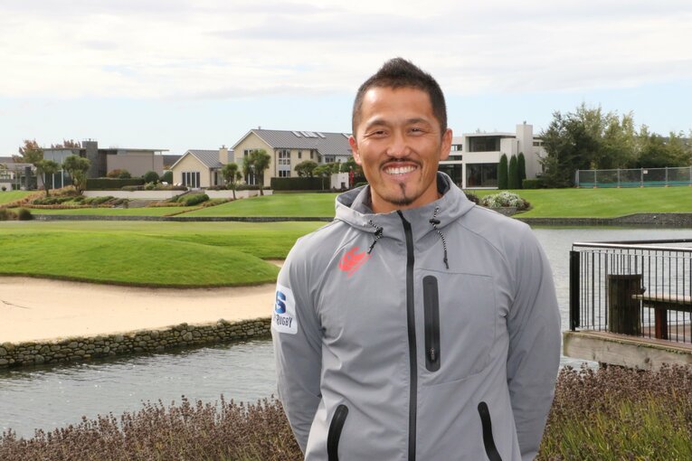 サンウルブズ時代（2017年、母校があったクライストチャーチにて）　©︎Nobuhiko Otomo