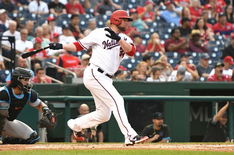 この日ホームランを放った“投手の”レスター©Getty Images