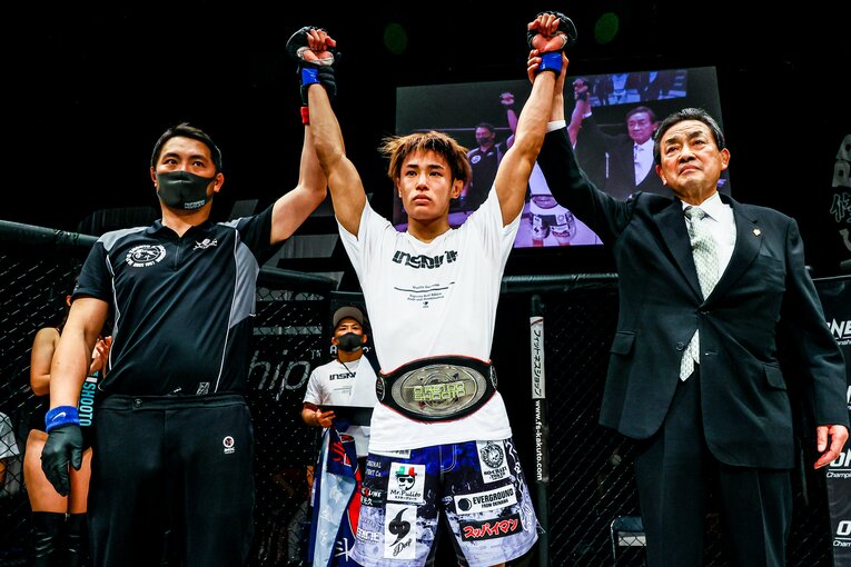 プロデビューから無傷の9連勝で修斗の王者となった平良達郎　©Susumu Nagao