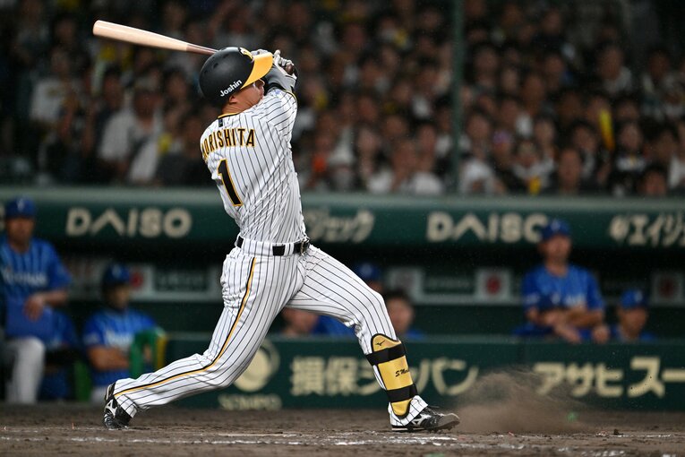 阪神の森下も2ケタ本塁打に到達した　©Hideki Sugiyama