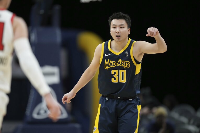 インディアナ・ペイサーズ傘下のマッドアンツでプレーする富永啓生　©︎AP/AFLO