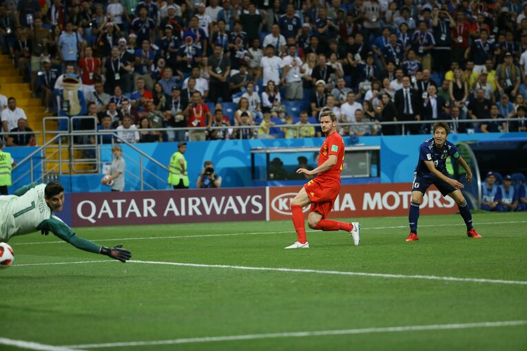 2018年ロシアW杯 ベルギー戦　©︎JMPA