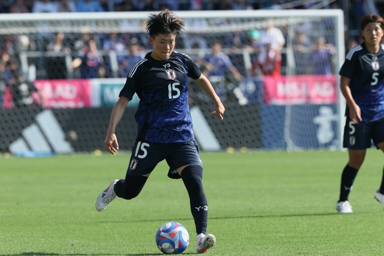 ガーナ戦の藤野あおば　©Shigeki Yamamoto