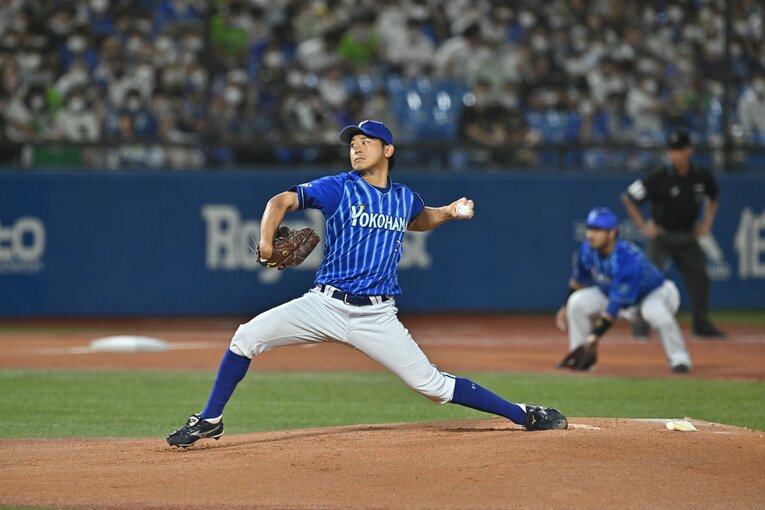 2022年9月25日のヤクルト戦に登板した今永　©Hideki Sugiyama