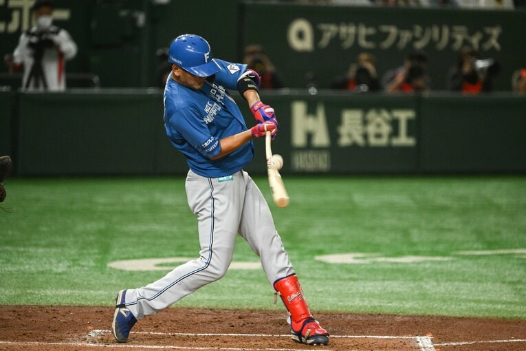 2安打2打点と存在感を見せた野村　©Nanae Suzuki