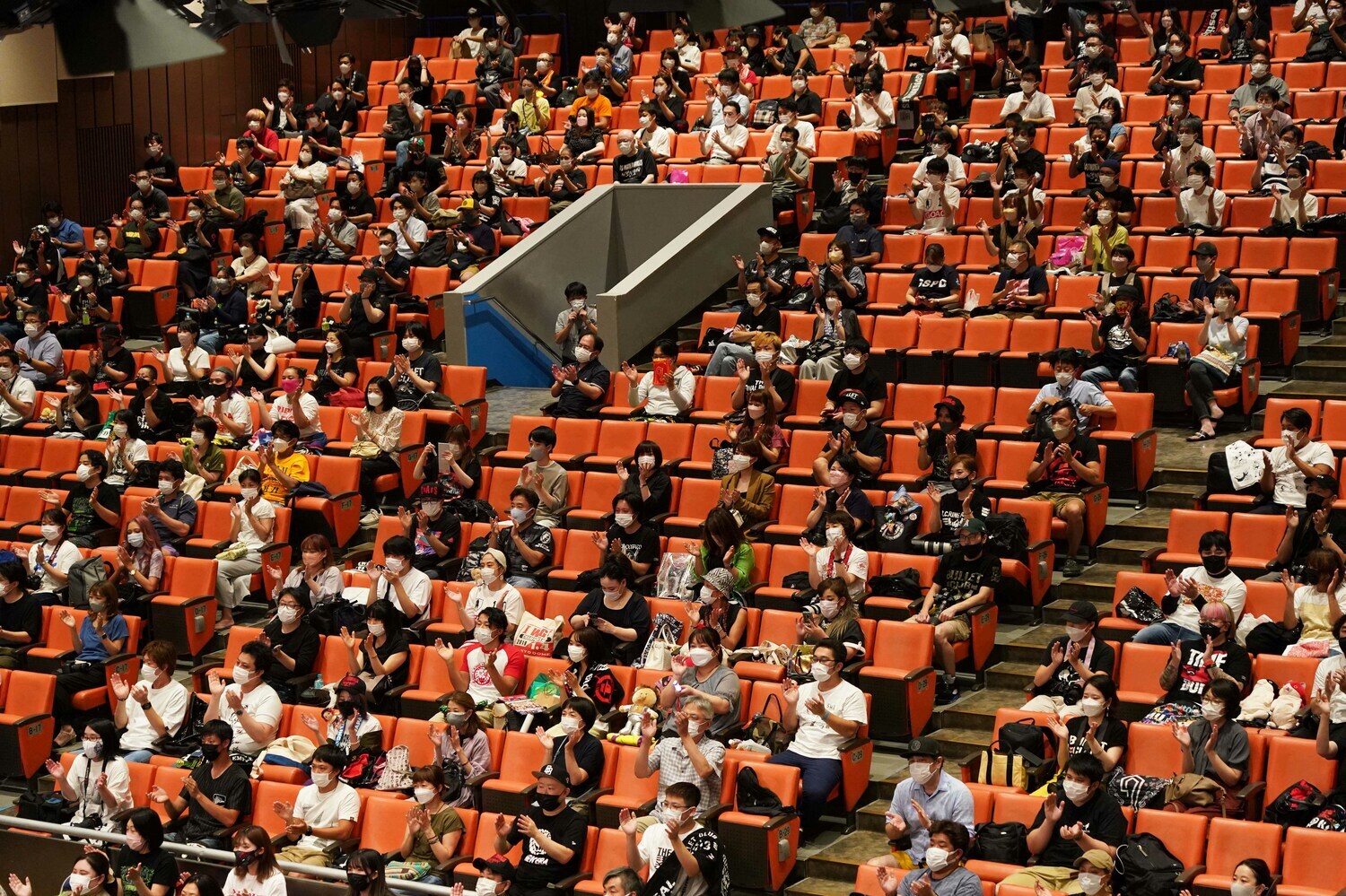 声出しが解禁された9月5日、後楽園ホールの観客席の様子