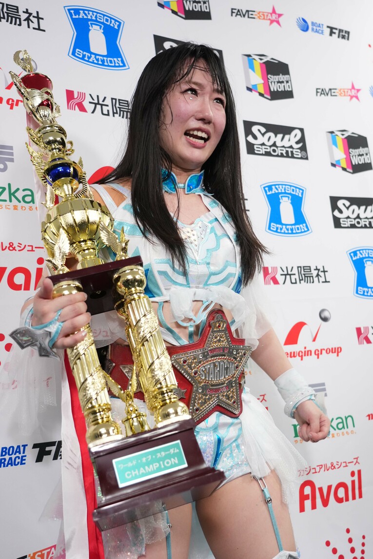 玖麗さやかは言う。「私はプロレスが好きだ！」　©Essei Hara