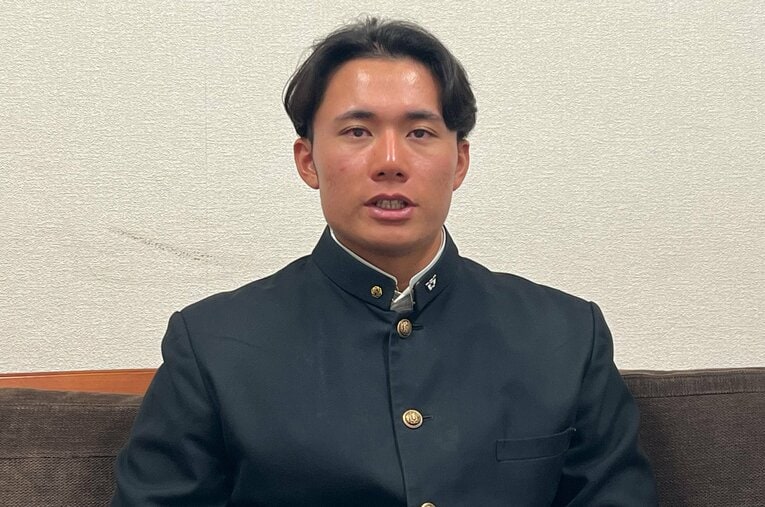 大学最後となるシーズン中にインタビューに応じてくれた清宮福太郎　©Takeshi Shimizu