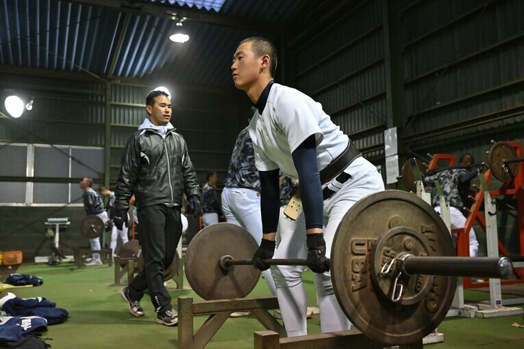 大阪桐蔭の練習風景（2022年）　©︎Hideki Sugiyama