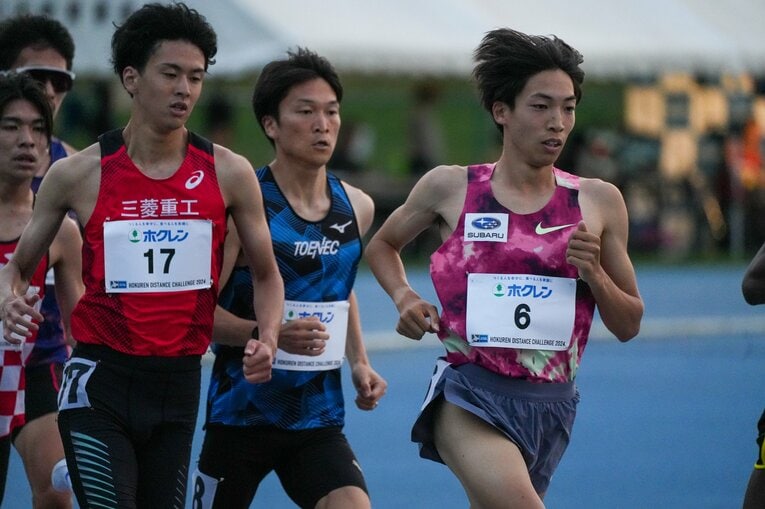 五輪前の最終調整レースのホクレン記録会ではラストスパートで異次元のキレを見せた　©Satoshi Wada