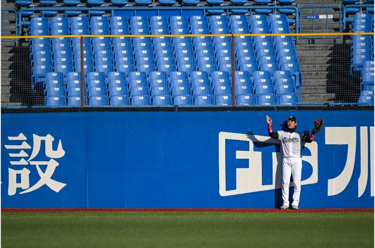 2020年トライアウトの新庄ビッグボス　©Nanae Suzuki