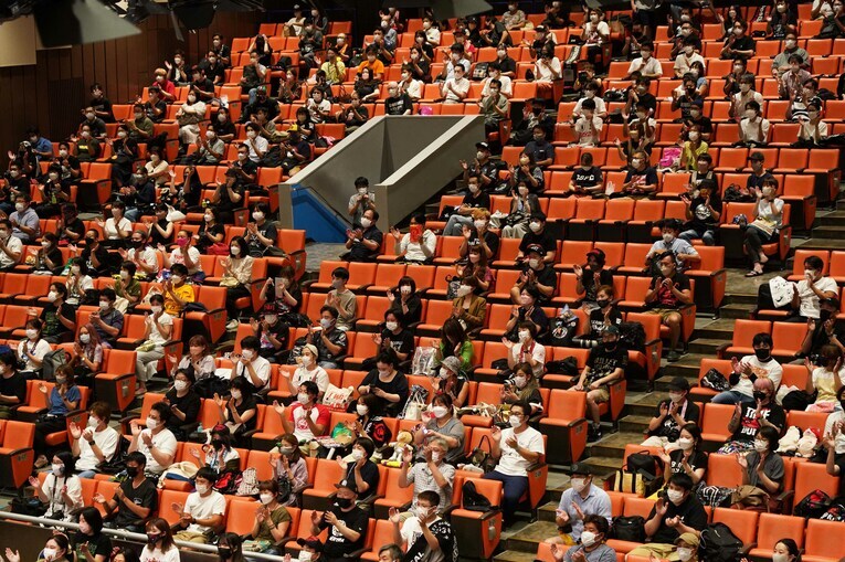 声出しが解禁された9月5日、後楽園ホールの観客席の様子