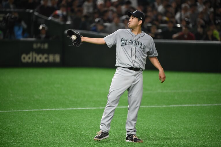 菊池にとってのメジャーデビュー戦　©Naoya Sanuki