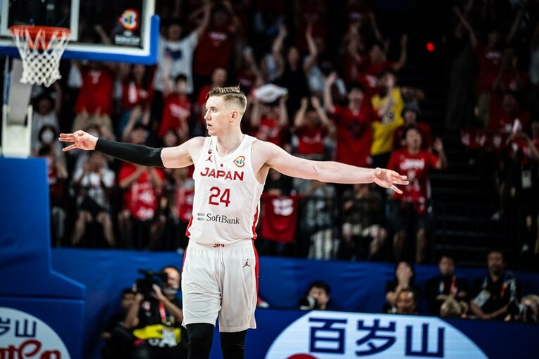 フィンランド戦ではチーム最多となる28得点をマークしたホーキンソン　©︎FIBA