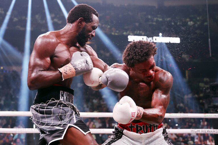 実力者同士の戦いは、クロフォードの圧勝という想像を超える一戦となった　©︎Getty Images