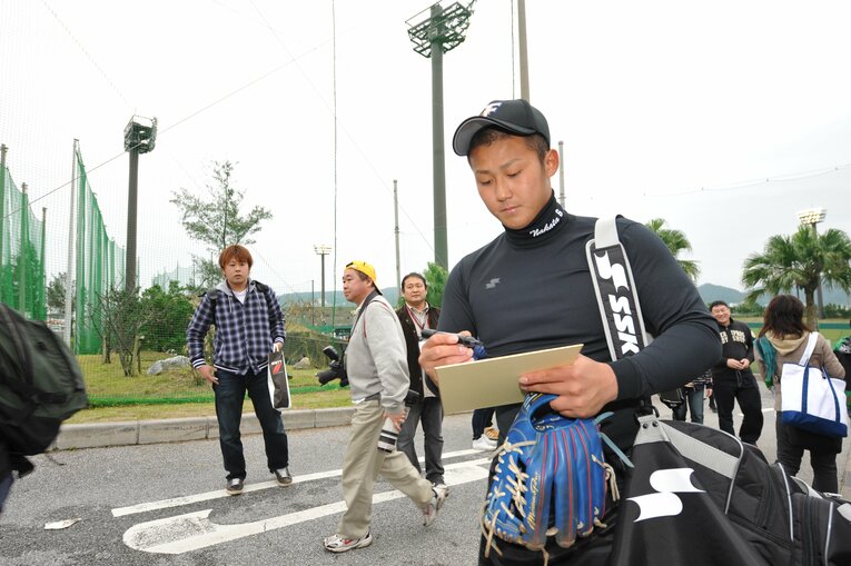 日本ハム時代の中田翔／2008年　©︎Hideki Sugiyama
