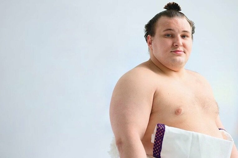 名古屋場所で復活優勝を果たした安青錦 ／ photograph by Shigeki Yamamoto