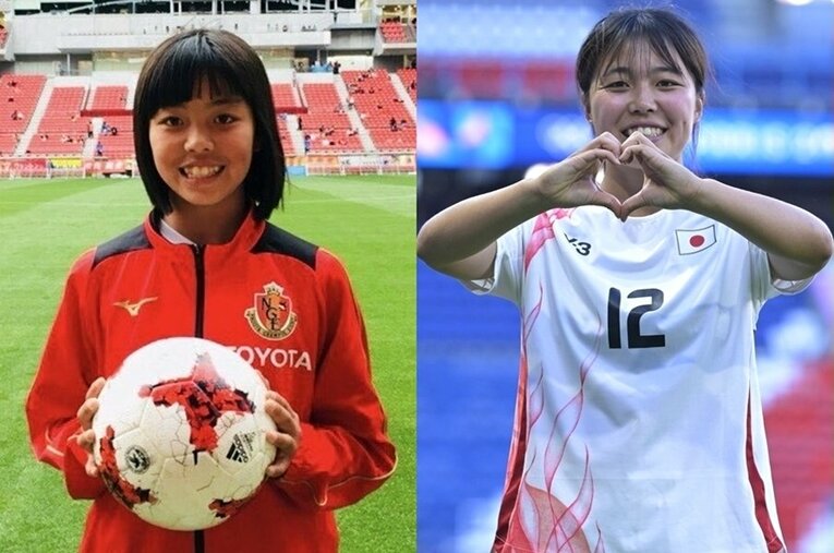 パリ五輪での谷川萌々子。グランパスのスクール時代など、幼少期の頃に作った“伝説”とは ／ photograph by N.G.E(L)/JMPA(R)