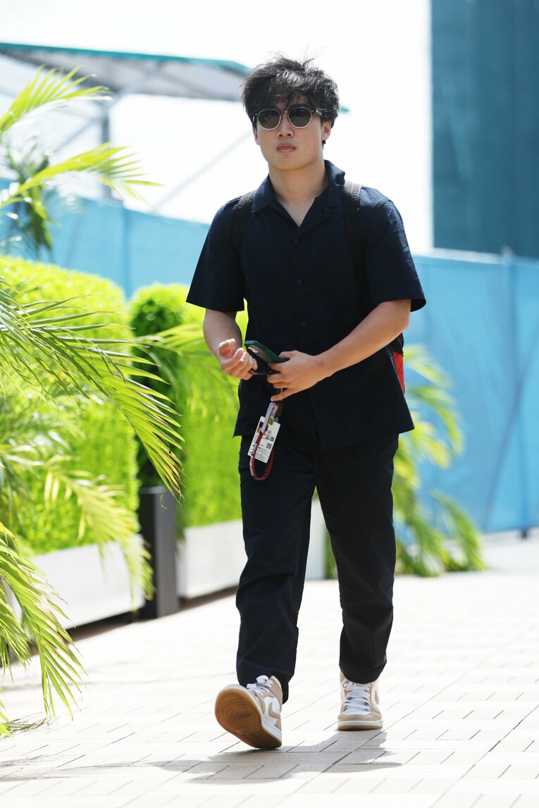 アメリカGP（マイアミ）の角田裕毅　©Red Bull Content Pool