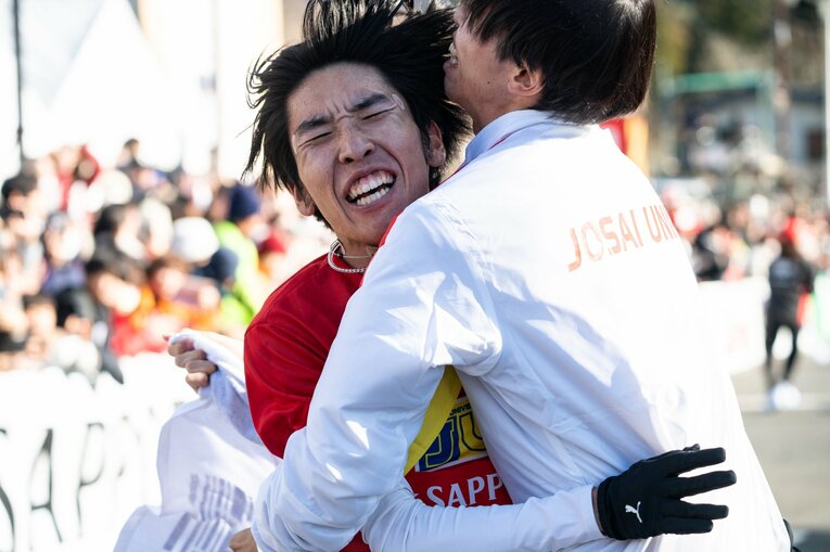 【5区悲喜こもごも】城西大・斎藤将也も苦悶の表情でゴール　©Nanae Suzuki