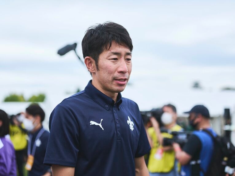 立教大の上野監督　©Yuki Suenaga