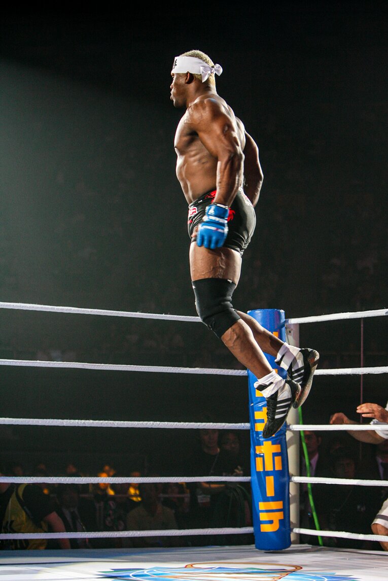 驚異的な跳躍力を誇ったランデルマンのパフォーマンス（1枚目／全7枚）©Susumu Nagao