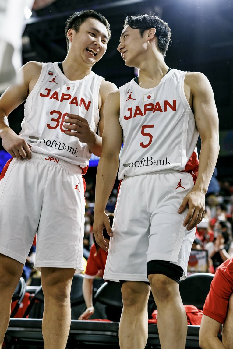 河村（右）と富永。チームのキーマンとなる2人　©Kiichi Matsumoto