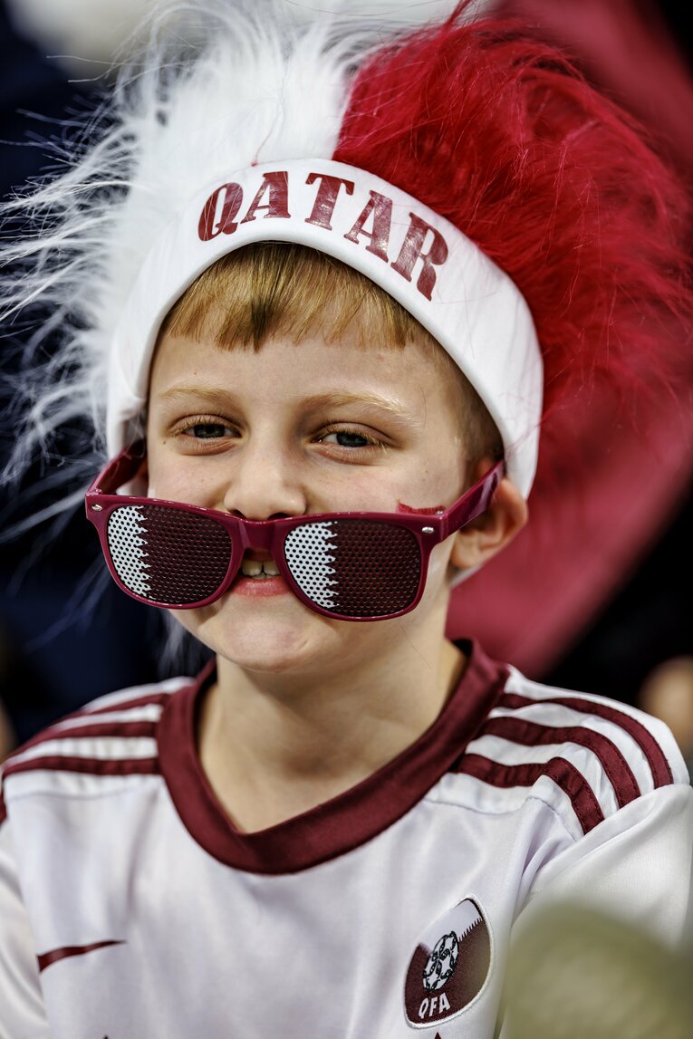カタールサポーター　©Kiichi Matsumoto/JMPA
