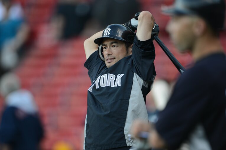 ヤンキース時代のイチロー　©BUNGEISHUNJU