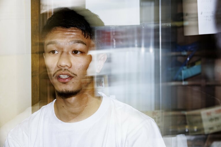 NumberWebのインタビューに応じた中谷潤人（2024年5月）©Kiichi Matsumoto