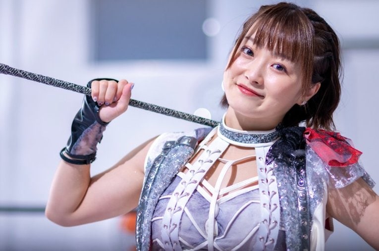 “ハイスピード・フェアリー”と呼ばれるスターダムのなつぽい。アーティスト・オブ・スターダム戴冠に続き、次なる目標も。 ／ photograph by Takuya Sugiyama