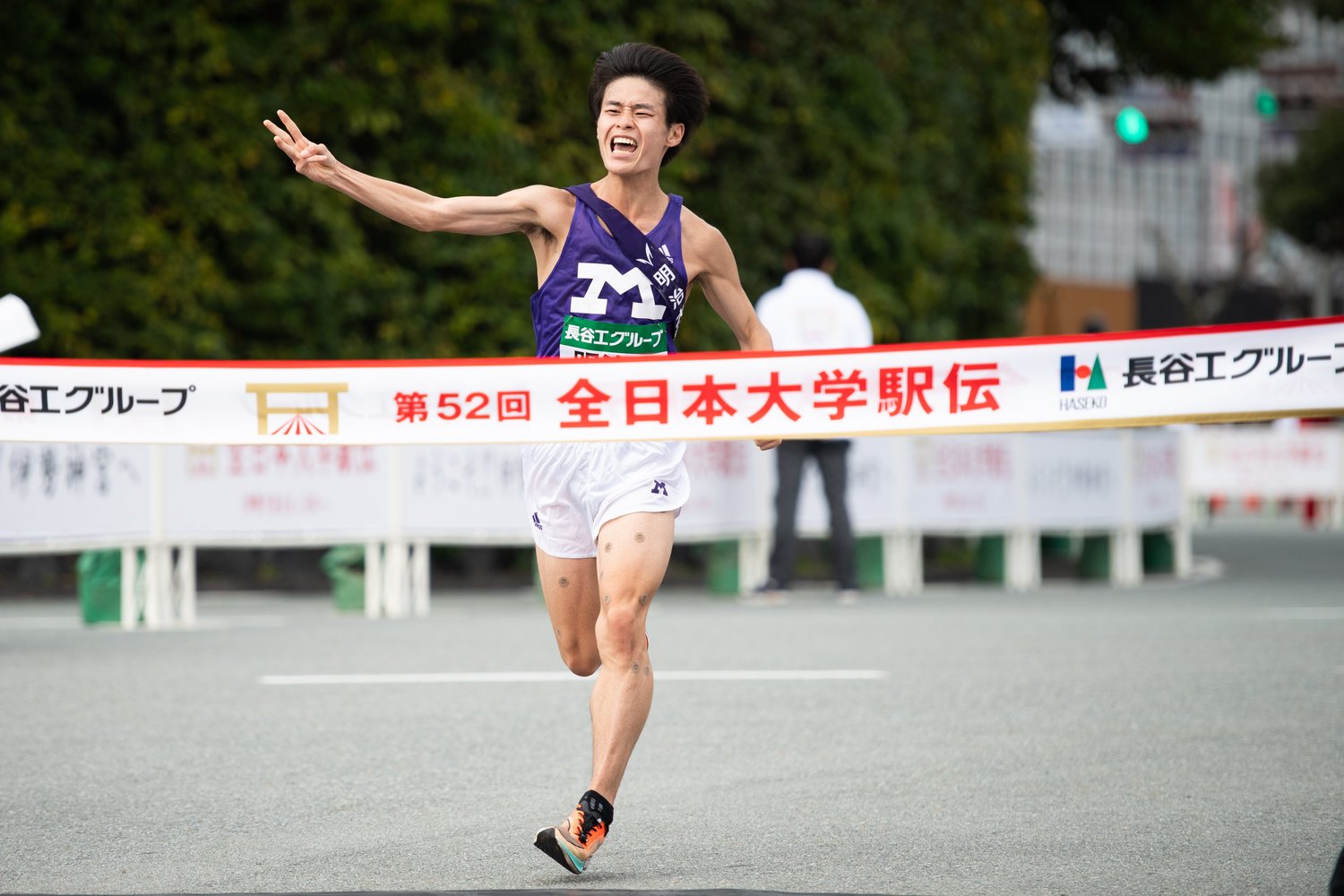 絶対的エースが不在のなか、選手全員の安定したレベルを見せた明治大学 ©Asami Enomoto