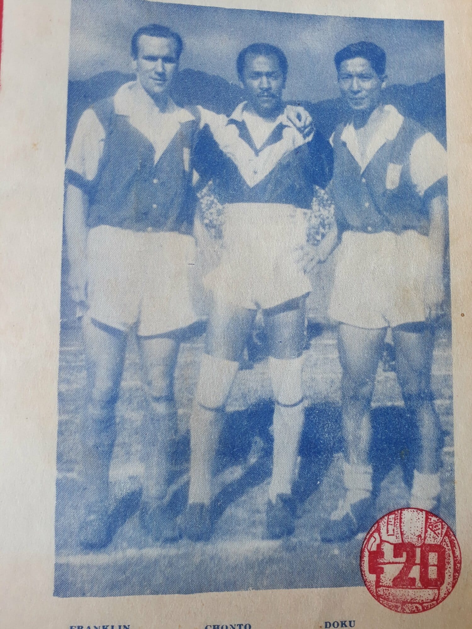 右端が道工薫。サンタフェのチームメイトと ©Fabian Rozo Castiblanco