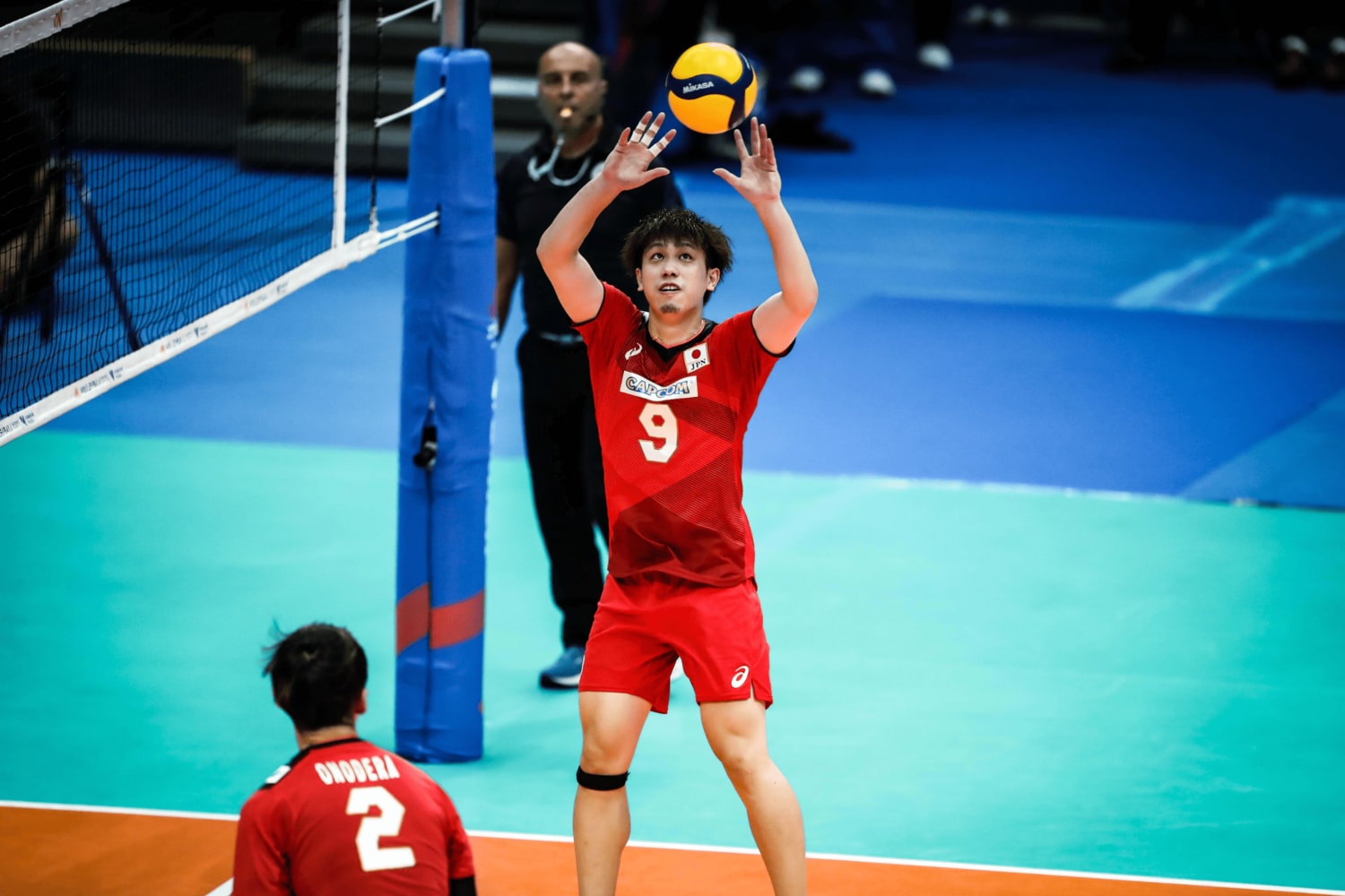 日本代表への思いを明かした大宅真樹（写真は2022年ネーションズリーグ）©︎FIVB