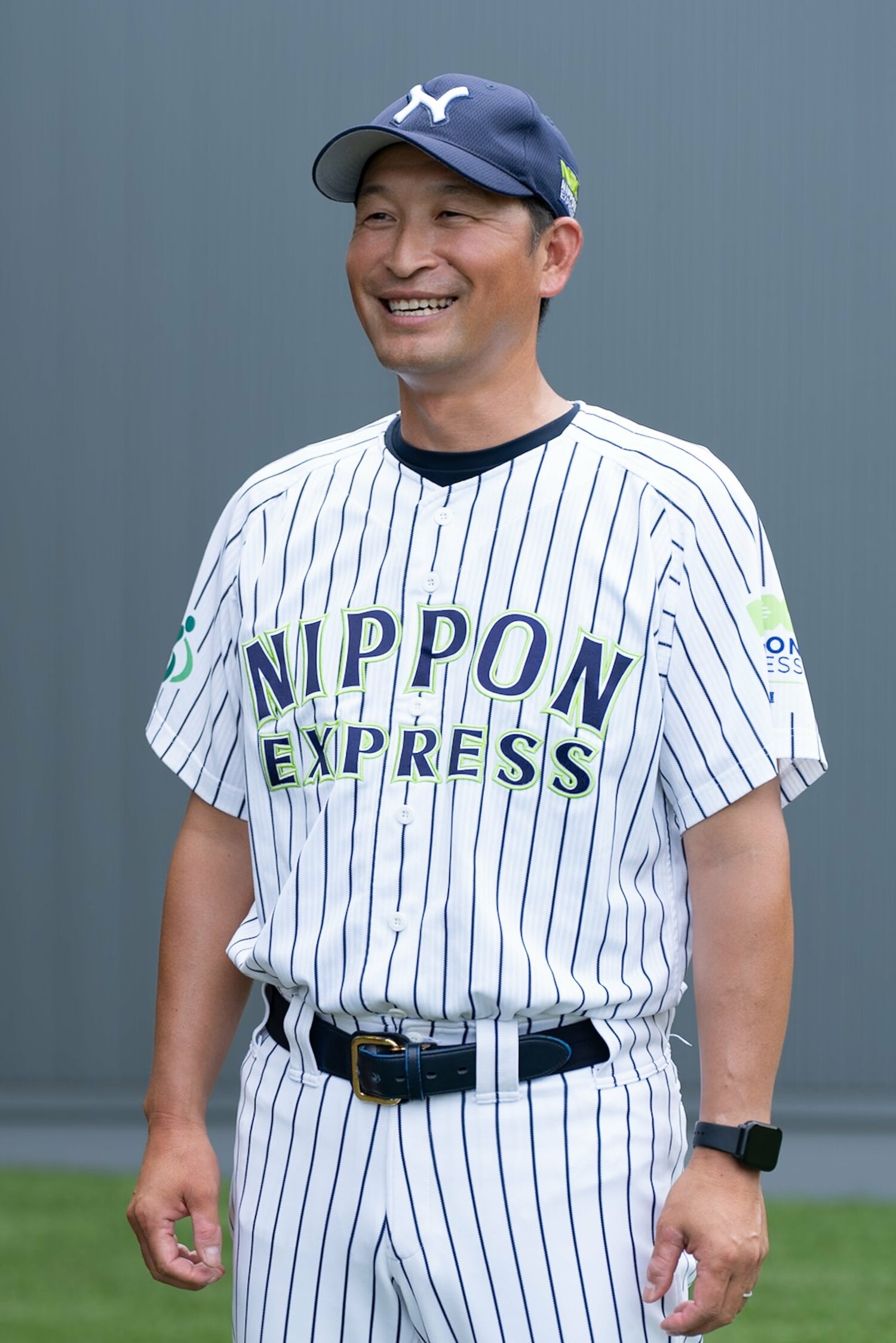 澤村幸明（さわむら・こうめい）／1980年4月20日生、熊本県出身。熊本工業高校1年時の甲子園ではチームは準優勝ながら決勝戦9回2死から同点ホームランを放つ。法政大学でも主力として活躍し、卒業後の’03年に日本通運に入社。都市対抗野球に13年連続出場するなど長く活躍し、’15年に現役引退。社業に4年専念の後、’20年に監督に就任した　©Shiro Miyake