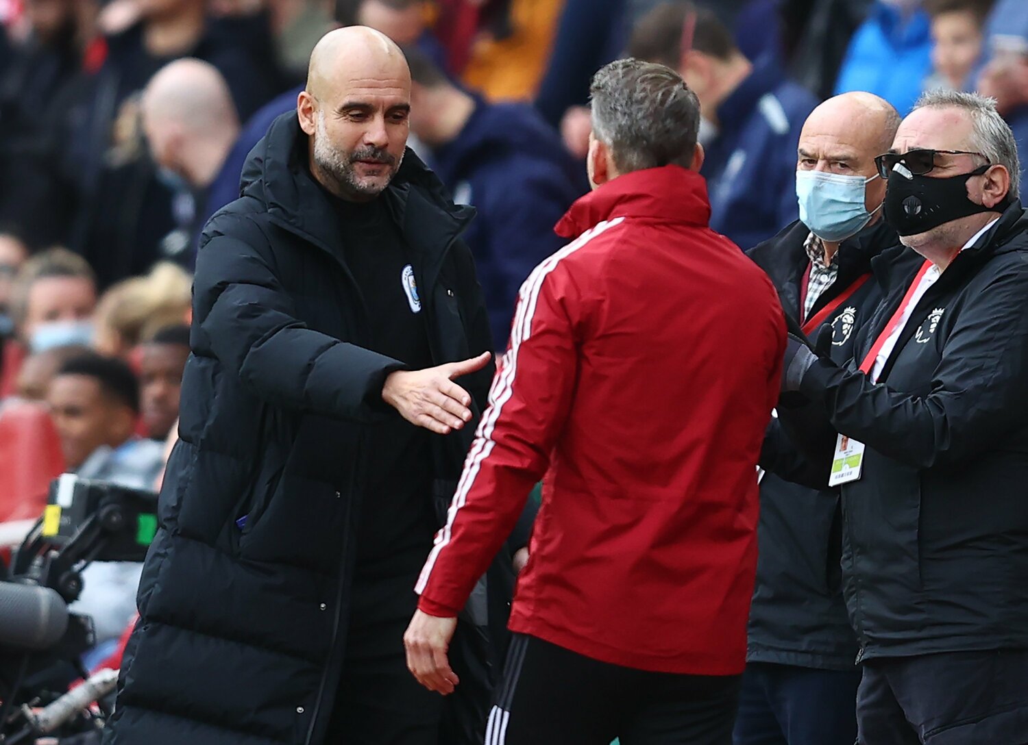 シティのグアルディオラ監督も、アーセナルのポジティブな変化を認めている©Getty Images