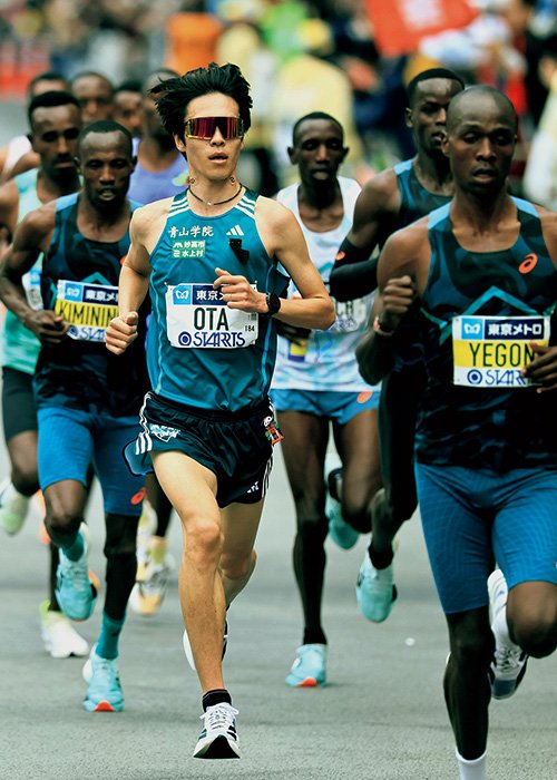 太田蒼生　Aoi Ota　2002年8月26日生、福岡県出身。箱根では昨年は3区、今年は4区で区間賞　©JIJI PRESS