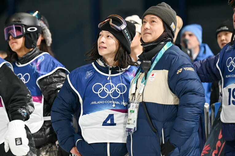 ミラノ五輪男子ハープパイプ決勝【スワイプするとそのほかの写真もご覧になれます】　©Nanae Suzuki／JMPA