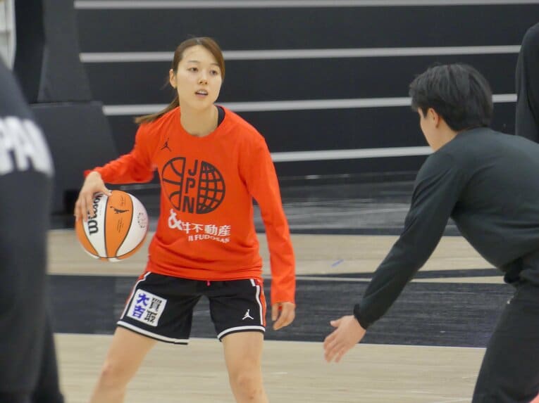 バスケットボール女子日本代表・山本麻衣（筆者撮影）
