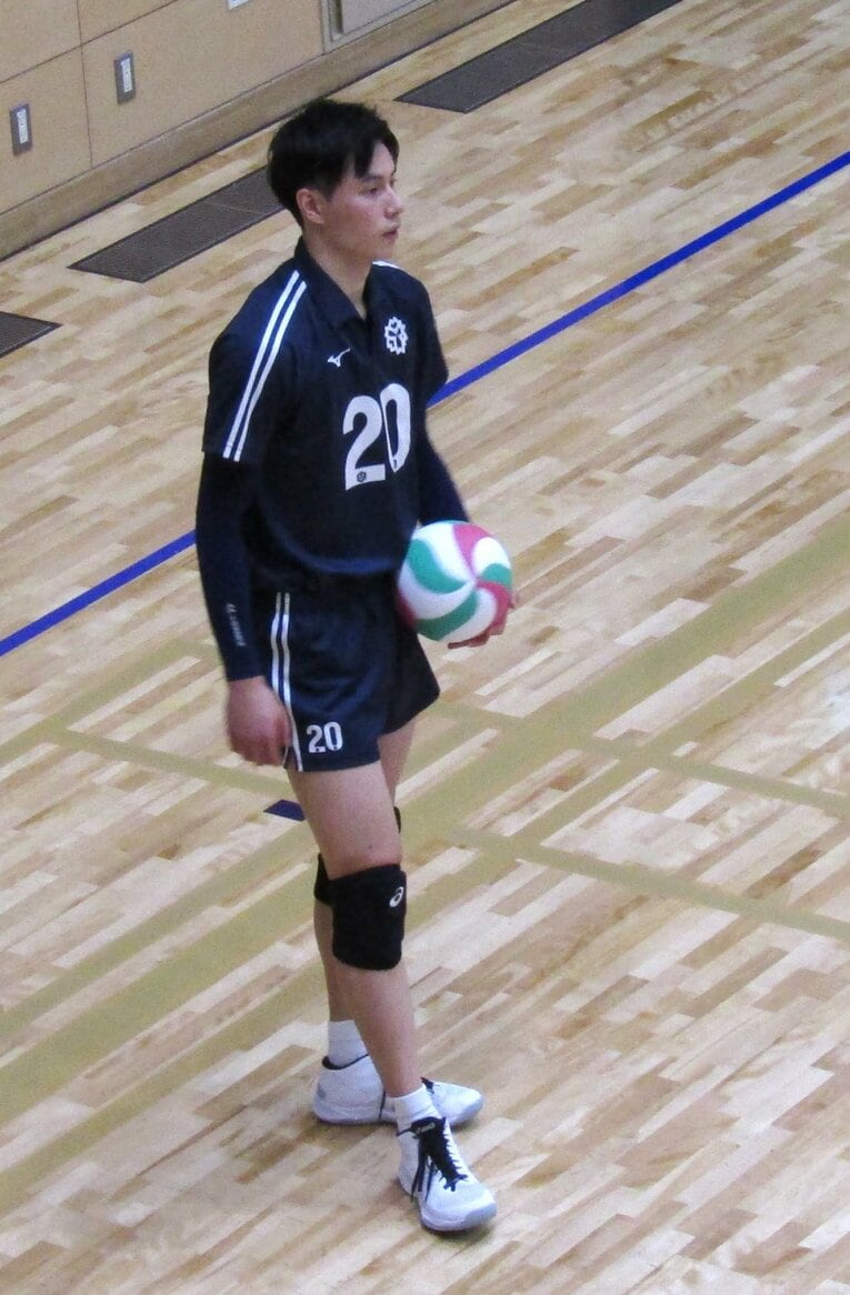 大会前に覚悟を口にしてインカレに臨んだ日体大・高橋藍（2年）　©︎Sankei Shimbun