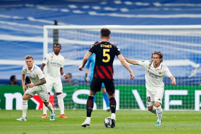 CLマドリーvsマンCでカメラマンが見た“世界の超一流”ビニシウスとデブライネ超絶弾、モドリッチの頭脳、グリーリッシュの筋肉美…(21)