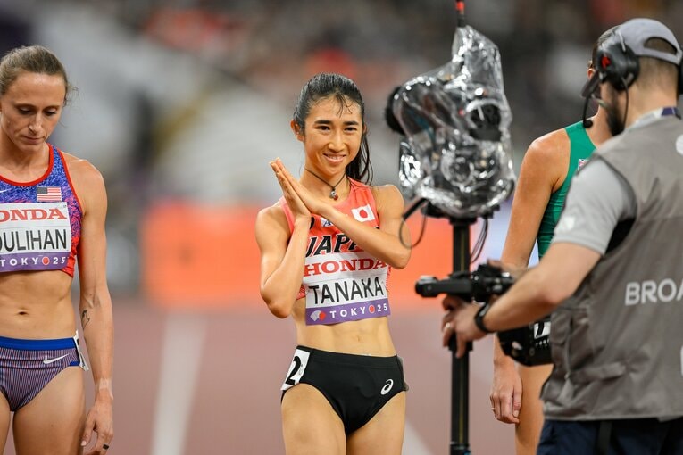 スタート前には珍しくパフォーマンスをする一コマも　©Nanae Suzuki