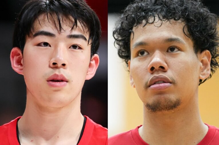 NCAAディビジョン1のチームでプレーする川島悠翔（19歳）と山ノ内勇登ウィリアムズ（21歳）　©AFLO SPORT