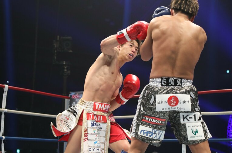 エキシビションには、那須川戦を見据えた試合勘の維持、そしてK-1のイズムを継承するという意味もあった　©Takao Masaki