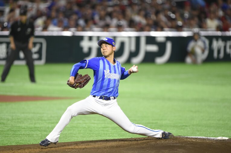 DeNA時代、プロ2年目（2017年）の今永昇太　 ©Naoya Sanuki