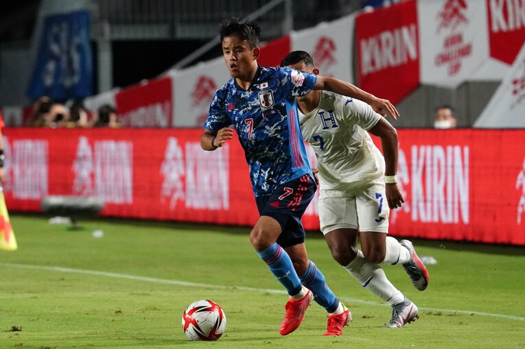 先制アシストをマークした久保建英©Getty Images