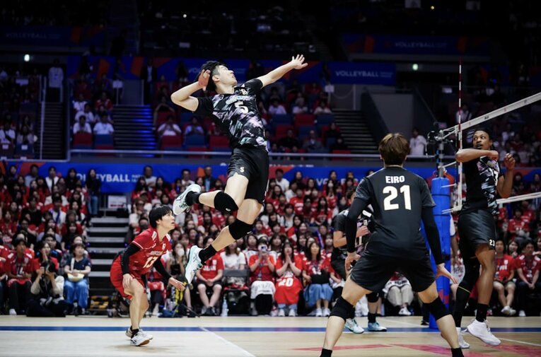大塚達宣（VNLカナダ戦）©Volleyball World