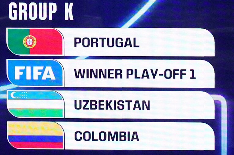 北中米W杯グループステージの組み合わせ：K組（全12グループの11枚目…画像はまだまだ続きます）　©PA Images/JIJI PRESS