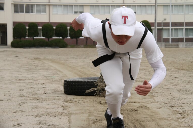 【東筑高校とは？】走り込みは一切ないが、選手が意欲的に体力トレを選択していく（2019年撮影）　 ©Yuki Kashimoto